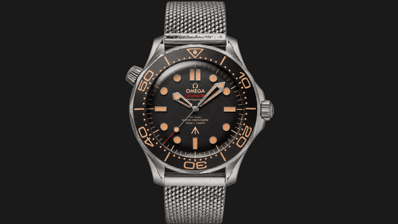 Studio-lit OMEGA Seamaster Diver 300M